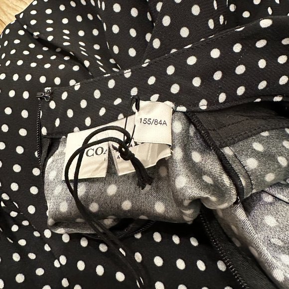 NWT Coach Dot Pleated Bib Dress - Picture 12 of 14